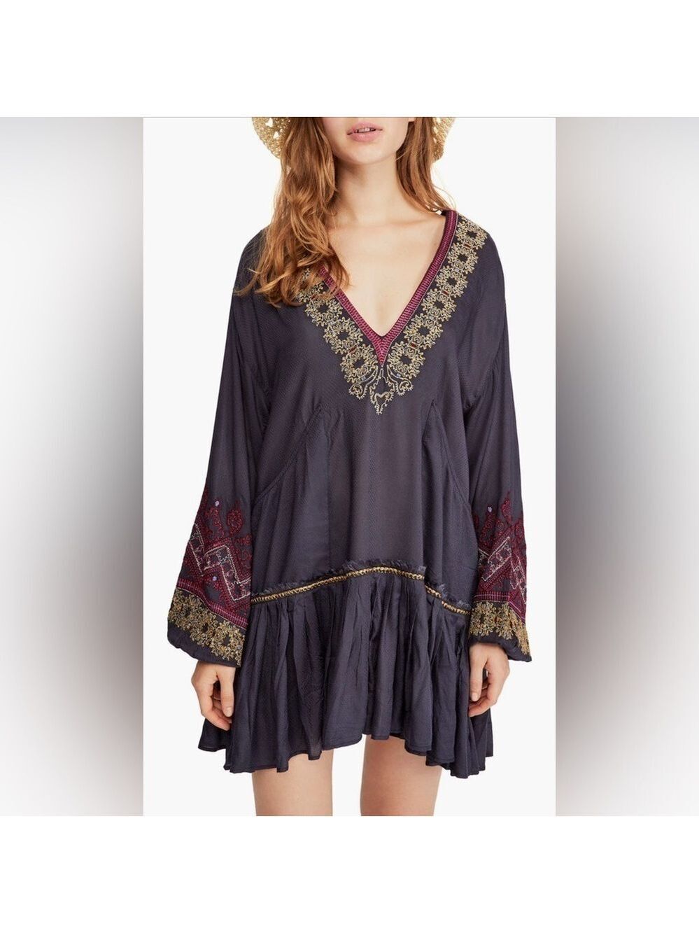 NWT Free People Wild One
Embellished Mini Dress In Black
Size XS